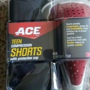 Teen Football Compression Shorts/Protective Cup